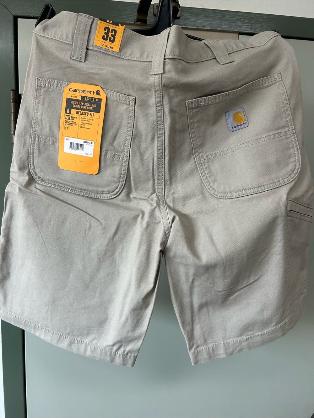 Carhartt Men's Flat Front Shorts - Light Tan - Picture 2 of 6